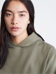 Женское худи Calvin Klein на флисе 1159776510 (Зеленый, S)