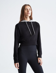 Жіноче худі Calvin Klein толстовка з капюшоном оригінал 1159776752 (Чорний, XS)