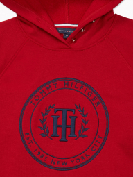 Женское худи Tommy Hilfiger на флисе 1159777503 (Красный, M)