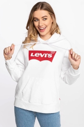 Женское худи Levi's с логотипом 1159777945 (Белый, XS)