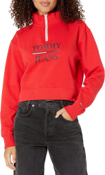 Женский свитшот Tommy Hilfiger на флисе 1159779003 (Красный, XL)