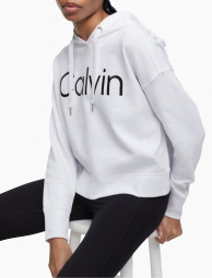 Женское худи Calvin Klein с логотипом 1159782786 (Белый, L)