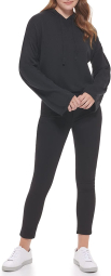 Женское худи-свитер Calvin Klein с капюшоном 1159784743 (Черный, L)