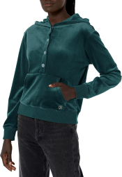 Женское плюшевое худи Calvin Klein с капюшоном 1159782925 (Зеленый, XL)