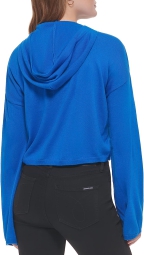 Женское худи-свитер Calvin Klein с капюшоном 1159810240 (Синий, M)