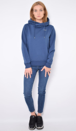 Женское худи Pepe Jeans London с капюшоном 1159786444 (Синий, L)