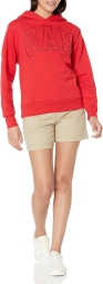 Теплое женское худи GAP с логотипом 1159807124 (Красный, XXS)