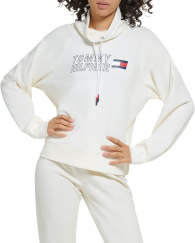 Женский свитшот Tommy Hilfiger на флисе 1159789640 (Молочный, XL)