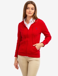 Женская толстовка U.S. Polo Assn с логотипом 1159803777 (Красный, S)