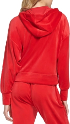 Толстовка жіноча велюрова DKNY на блискавці 1159807268 (червоний, S)