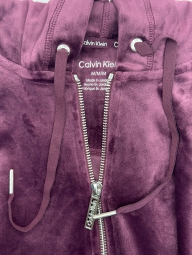 Женская велюровая толстовка Calvin Klein 1159811559 (Бордовый, M)