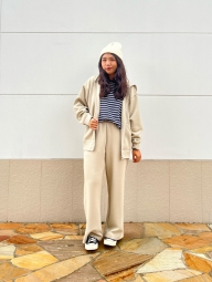 Стильна толстовка UNIQLO з капюшоном 1159827845 (Бежевий XL)