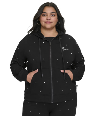 Толстовка жіноча Karl Lagerfeld Paris з намистинками 1159831899 (Чорний 1X)