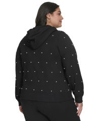 Толстовка жіноча Karl Lagerfeld Paris з намистинками 1159831899 (Чорний 1X)