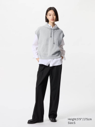 Толстовка без рукавов UNIQLO с капюшоном 1159832783 (Серый S)