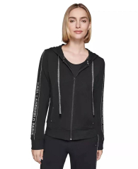 Женская толстовка Karl Lagerfeld Paris со стразами 1159834571 (Черный S)