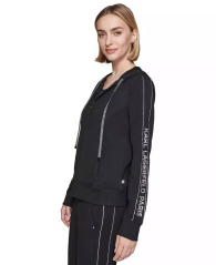 Женская толстовка Karl Lagerfeld Paris со стразами 1159834571 (Черный S)