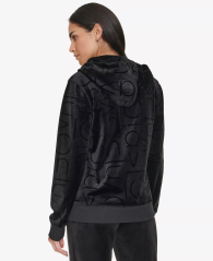 Женская велюровая толстовка Calvin Klein на молнии 1159834820 (Черный XS)