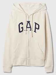 Толстовка жіноча GAP кофта з капюшоном на блискавці 1159835942 (Молочний XXL)