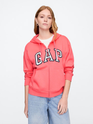 Толстовка жіноча GAP кофта з капюшоном на блискавці 1159836089 (Рожевий XS)
