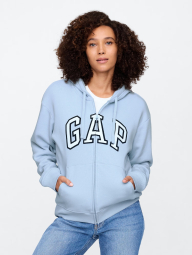 Толстовка жіноча GAP кофта з капюшоном на блискавці 1159836630 (Блакитний L)