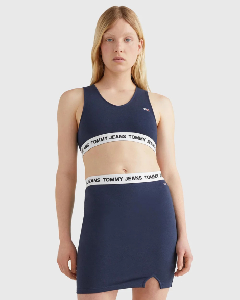 Женский топ Tommy Hilfiger с логотипом 1159777552 (Синий, XS)