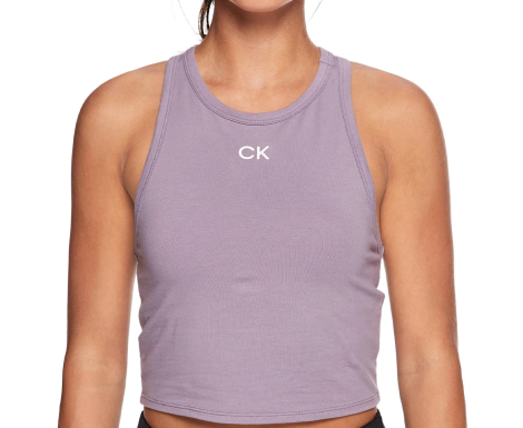 Женский топ Calvin Klein укороченная майка с логотипом 1159785311 (Сиреневый, L)