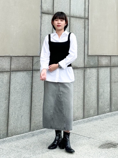 Вязаный топ UNIQLO укороченная майка 1159828265 (Черный XL)