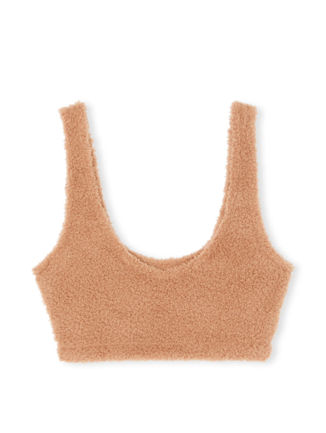 Женский мягкий топ Victoria's Secret Pink из искусственного меха 1159831961 (Коричневый M)