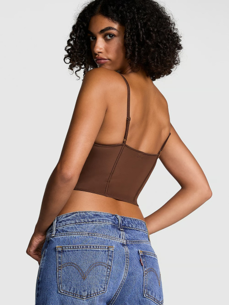 Женский топ Victoria's Secret Pink 1159832161 (Коричневый S)
