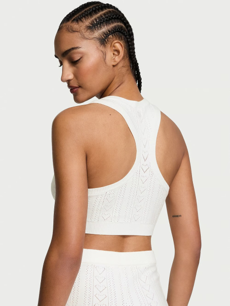 Женский вязаный топ Victoria's Secret 1159833252 (Молочный S)