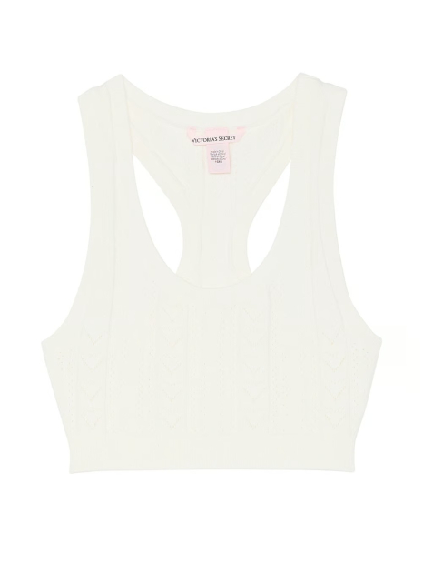 Женский вязаный топ Victoria's Secret 1159833252 (Молочный S)