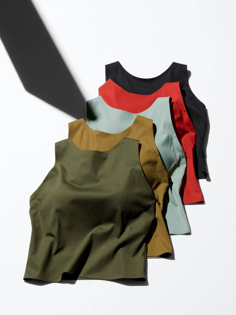 Женский топ Active от UNIQLO со вшитыми чашками 1159833271 (Зеленый M)