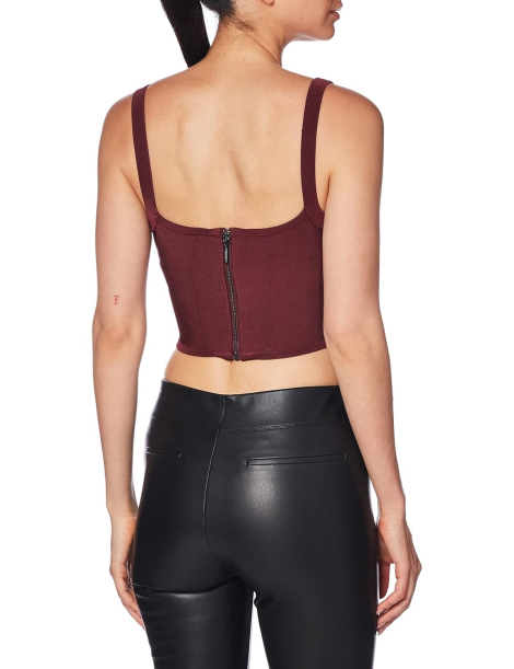 Жіночий топ GUESS на блискавці 1159834673 (Бордовий XL)