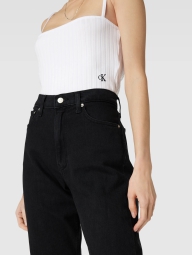 Жіночий топ Calvin Klein у рубчик 1159797061 (Білий, M)