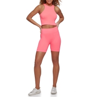 Топ в рубчик Calvin Klein укороченная майка 1159828630 (Розовый L)