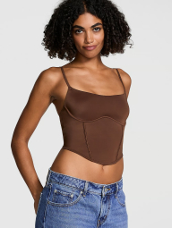 Женский топ Victoria's Secret Pink 1159832161 (Коричневый S)