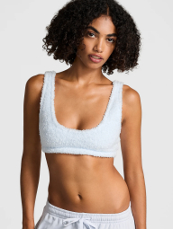 Женский мягкий топ Victoria's Secret Pink из искусственного меха 1159832927 (Голубой XXL)