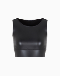 Женский топ Armani Exchange из экокожи 1159834002 (Черный M)