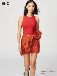 Жіночий топ Active від UNIQLO зі вшитими чашками 1159834145 (Червоний S)