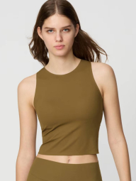 Женский топ Active от UNIQLO со вшитыми чашками 1159834147 (Коричневый S)