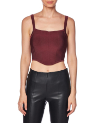 Женский топ GUESS на молнии 1159834673 (Бордовый XL)