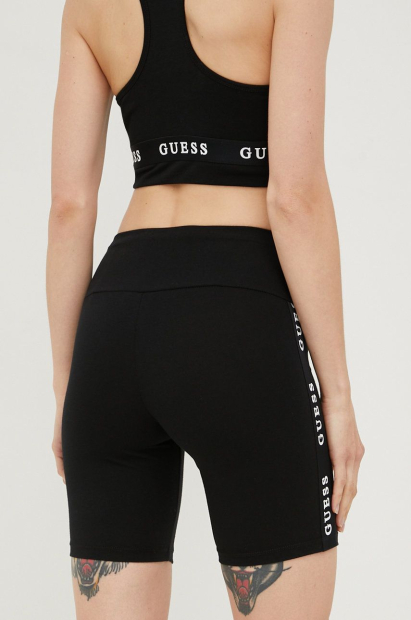 Женские спортивные шорты Guess велосипедки 1159790756 (Черный, S)