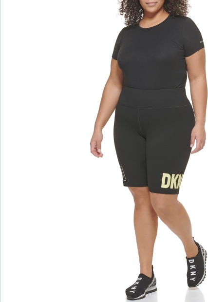 Женские спортивные шорты DKNY велосипедки 1159803599 (Черный, 1X)