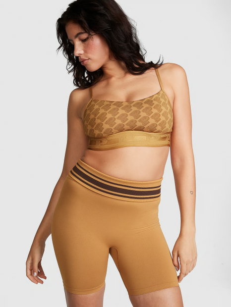 Женские спортивные шорты Victoria's Secret Pink велосипедки 1159835650 (Коричневый S)