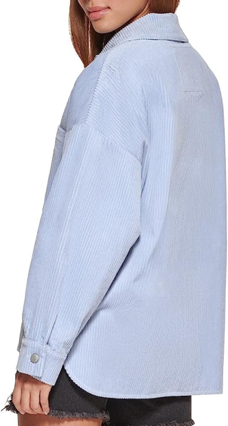 Женская вельветовая рубашка Levi's куртка 1159797109 (Голубой, 2X)