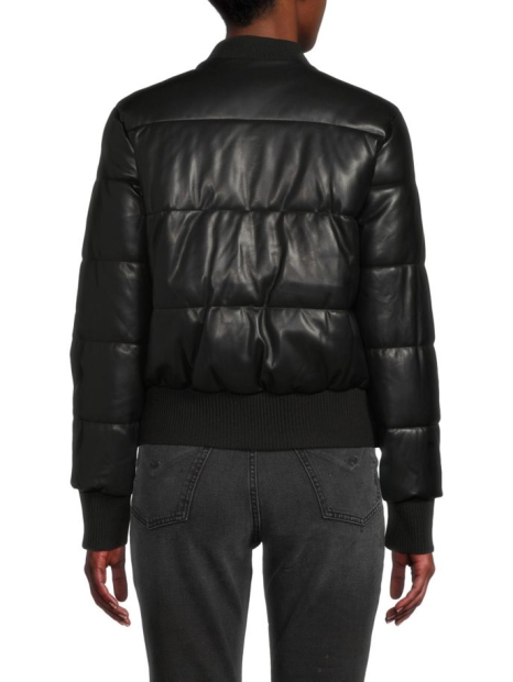 Стеганая куртка из искусственной кожи Calvin Klein 1159804245 (Черный, L)