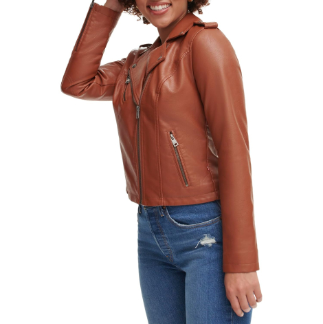 Женская куртка Levi's на молнии 1159834665 (Коричневый 4X)