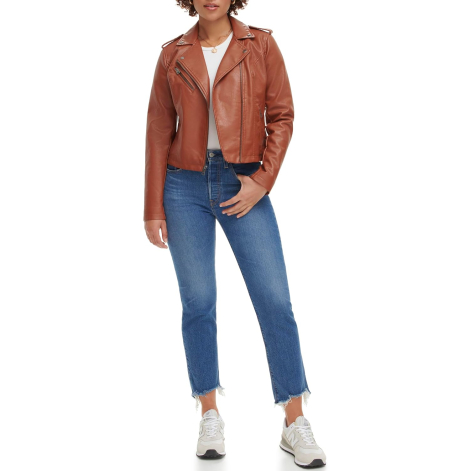 Женская куртка Levi's на молнии 1159834665 (Коричневый 4X)