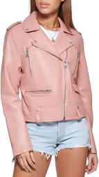 Женская куртка Levi's на молнии 1159782949 (Розовый, XL)